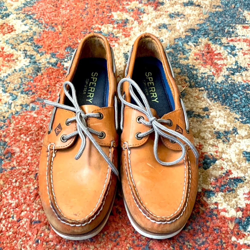 Leather Sperry Topsiders